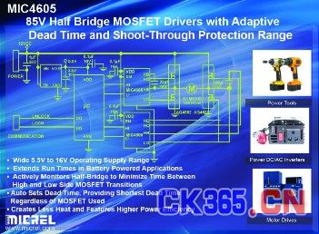 麦瑞推出新型85V半桥MOSFET驱动器
