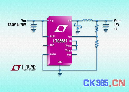 Linear发布LTC3637降压型转换器，静态电流仅为12μA（电子工程专辑）