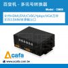 HDMI、DVI、CVBS、Ypbpr、VGA信号转换百变机