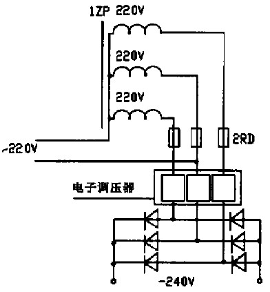  电子调区器接凡线路示意