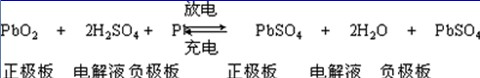 汽车蓄电池的化学反应方程式