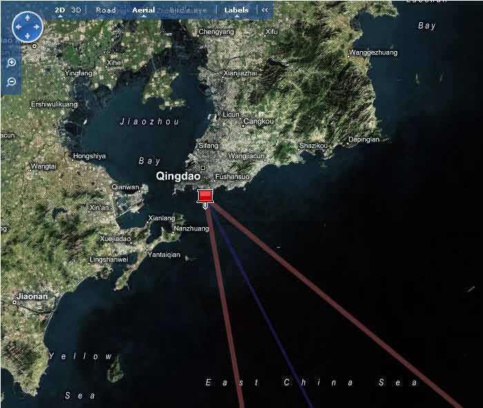 青岛海底光缆分布图