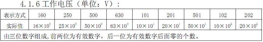 工作电压
