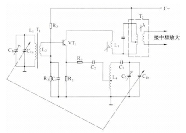 与电容器组成振荡回路