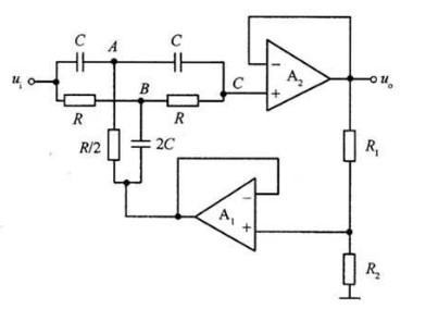 陷波器的电路组成