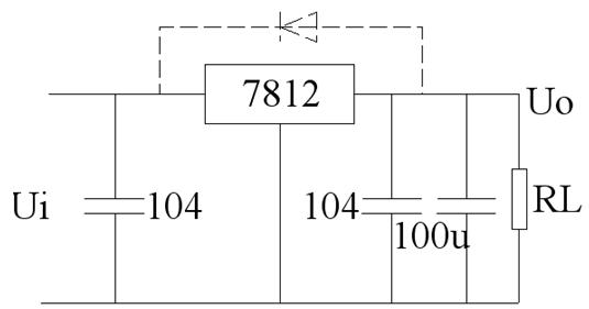 1固定三端稳压器原理 因为固定三端稳压器属于串联型稳压电路,因此它的原理等同于串联型稳压电路。举例说明如附图。 其中R1、Rp、R2组成的分压器是取样电路,从输出端取出部分电压UB2作为取样电压加至三极管T2的基极。稳压管Dz以其稳定电压Uz作为基准电压,加在T2的发射极上。R3是稳压管的限流电阻。三极管T2组成比较放大电路,它将取样电压UB2与基准电压Uz加以比较和放大,再去控制三极管T1的基极电位。从图可见,输入电压Ui加在三极管T1与负载RL相串联的电路上,因此,改变T1集电极间的电压降U